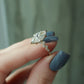 1.67ct moisaanite marquise with Round cut wedding ring