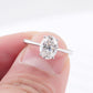 2.1 Ct Oval Moissanite Enagagement Ring