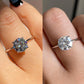 1.2 Ct Brilliant Round Cut Moissanite Engagement Ring