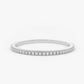 Scintillating Round Cut Moissanite Eternity Band