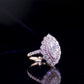 Beautiful 2.03 CT MarqiuseWith Brilliant Round Wedding Ring