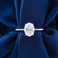 2.1 Ct Oval Moissanite Enagagement Ring