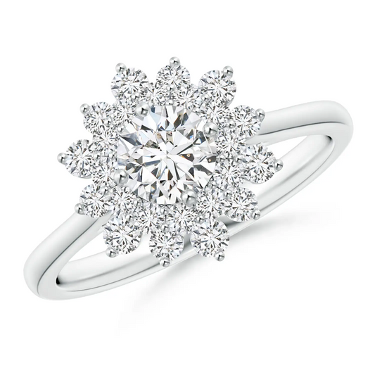 1.3 Ct Brilliant Round Cut Moissanite Wedding Ring