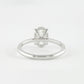 1.85 Ct Ovel & Round Moissanite Diamond Engagement Ring