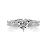 2.02 CT Heart Moissanite Bridal Set