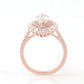 Beautiful 2.03 CT MarqiuseWith Brilliant Round Wedding Ring