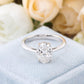 2.1 Ct Oval Moissanite Enagagement Ring