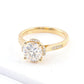 2.2 Ct Brilliant Round Moissanite Engagement Ring