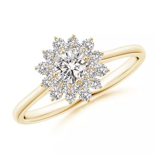 1.3 Ct Brilliant Round Cut Moissanite Wedding Ring