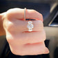 2.0 CT Oval Moissanite Engagement Ring