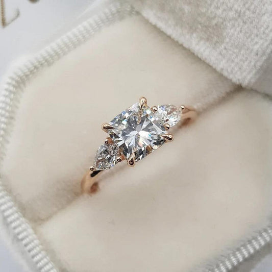 1.0 Ct Cushion Engagement Ring