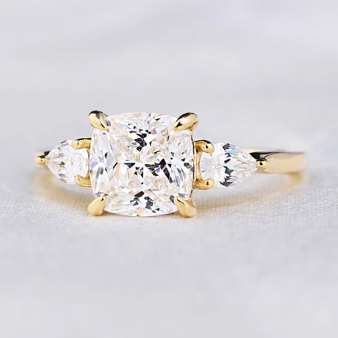 1.0 Ct Cushion Engagement Ring