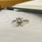 2.04 Ct Oval Moissanite Engagement Ring