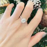 1.55 Ct Oval Moissanite Engagement Ring