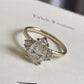 2.08 Ct Pear Moissanite Engagement Ring