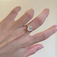 2.08 Ct Oval Moissanite With Marquise Engagement Ring