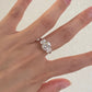 2.0 CT Oval Moissanite Engagement Ring