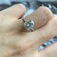 2.06 CT Oval Moissanite & Round Engagement Ring