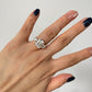 2.0 Elongated Cushion Moissanite Engagement Ring