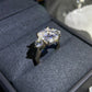 2.0 Elongated Cushion Moissanite Engagement Ring