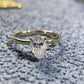 2.04 Ct Pear Moissanite Engagement Ring