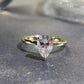 2.04 Ct Pear Moissanite Engagement Ring