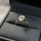 2.1 Ct Pear Moissanite Engagement Ring