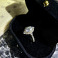 2.55 Ct Oval Moissanite Wedding Ring