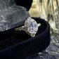 2.55 Ct Oval Moissanite Wedding Ring