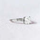 2.05 Ct Square Radiant Moissanite With Tapper Baugettes Wedding Ring