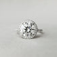 2.04 Ct Brilliant Round Moissanite Wedding Ring