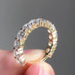 1.20 Ct Brilliant Round Moissanite Half Eternity Band