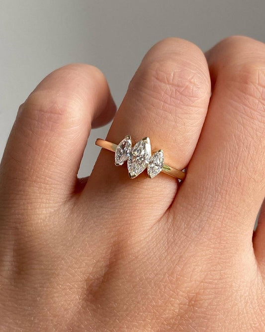 2.0 Ct Moissanite Marquise Engagement Ring