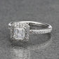 2.04 Ct Asscher Moissanite Engagement Ring