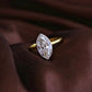 3.10 Ct Marquise Moissanite Engagement Ring