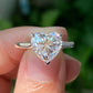 2.0 Ct Heart Moissanite Engagement Ring