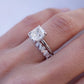 2.0 Ct Cushion Moissanite Bridal Set