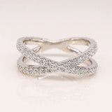 Beatiful Round Moissanite Ladies Ring