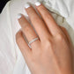 Beautiful Round Moissanite Promise Band