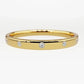 Beautiful Promise Band Wich Contains 5 Brilliant Round Moissanite