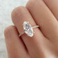 4.0 Marquise Moissanite Engagement Ring