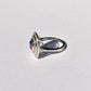 1.50 Ct Bashing Blue Cushion Ladies Ring