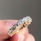 1.20 Ct Brilliant Round Moissanite Half Eternity Band