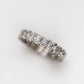 Cushion Moissanite Eternity Band