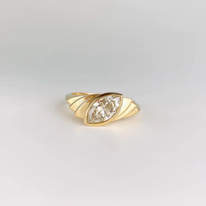 2.30 Ct Marquise Moissanite Engagement Ring