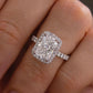 2.25 Ct Radiant Moissanite Wedding Ring