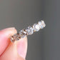 1.20 Ct Brilliant Round Moissanite Half Eternity Band