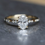 1.93 Ct Moissanite Oval Engagement Ring