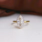 3.10 Ct Marquise Moissanite Engagement Ring