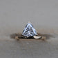 1.0 Ct Triangle Moissanite Engagement Ring